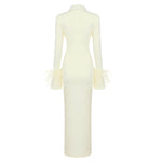 Carregar imagem no visualizador da galeria, GRACE BEIGE LONG DRESS
