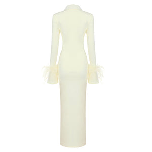 GRACE BEIGE LONG DRESS