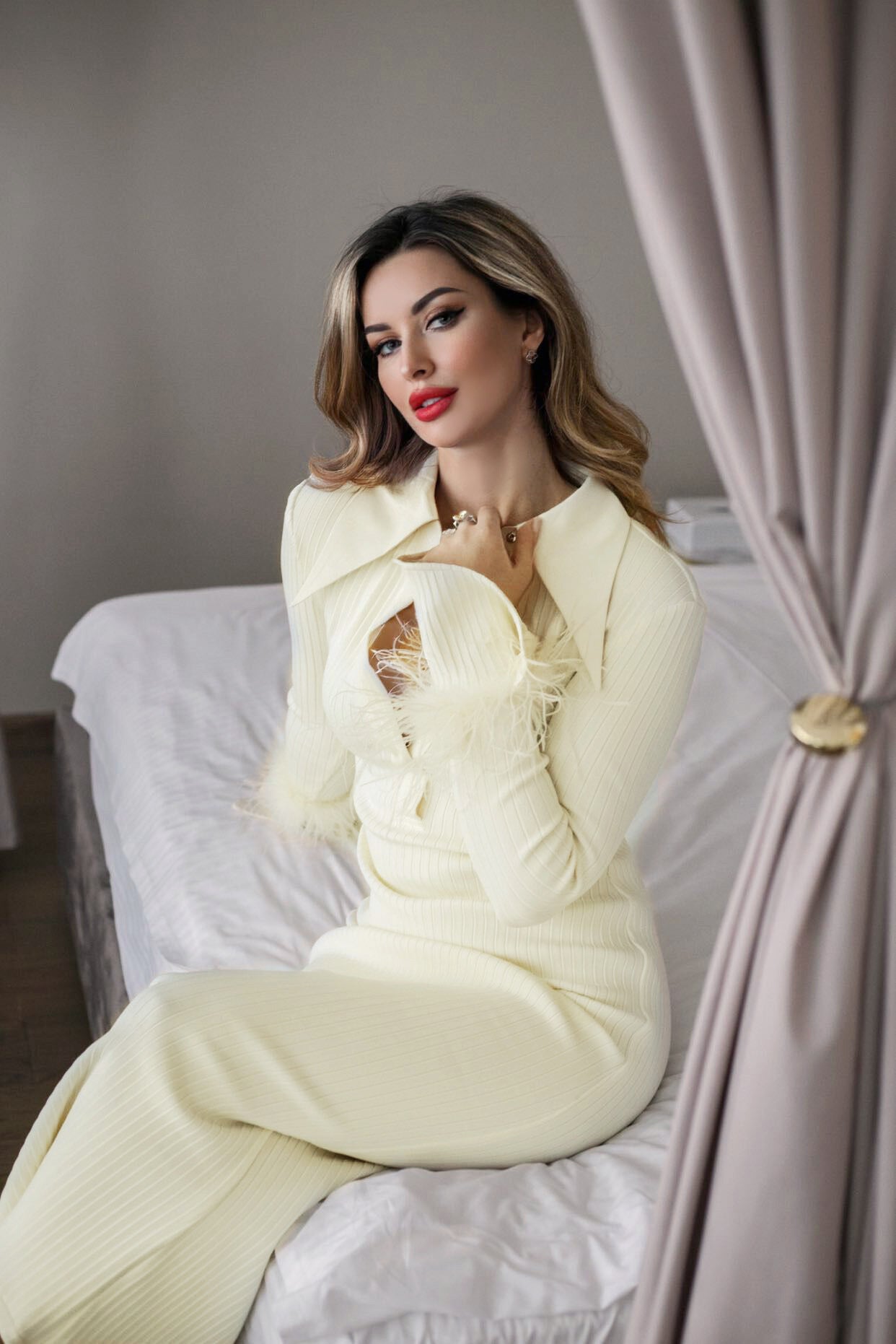 GRACE BEIGE LONG DRESS