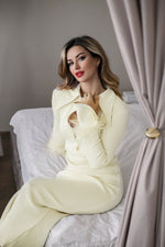 Carregar imagem no visualizador da galeria, GRACE BEIGE LONG DRESS
