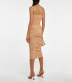 QUAAN BEIGE KNEE LENGTH DRESS