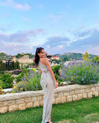 TITI SILVER LONG DRESS